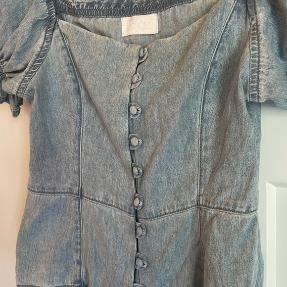 Boyish brand  chambray blouse- puff sleeve - Picture 2 of 6